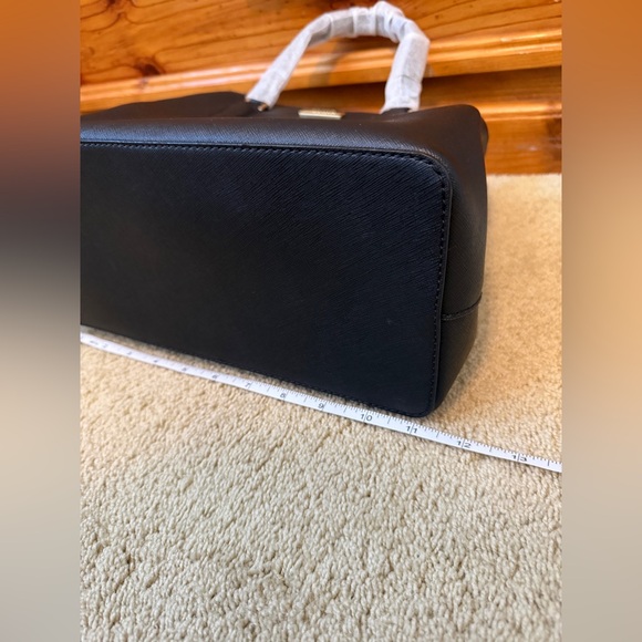 Kate Spade New York Laurel Way Evangelie Satchel in black saffiano leather NWT - Picture 8 of 10